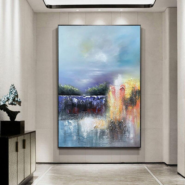 Style Hand Painted Canvas Color Abstract Oil Painting For living Room Modern As