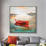 Hand Painted Painting On Canvas Wall Decoration Home Club Sailboat Seascape Hand Painted Abstract Paintings For Interior