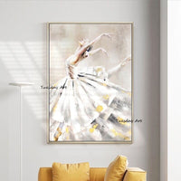 Hand Painted Oil Painting Modern Figures Abstract Canvas Wall Painting