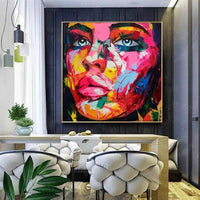 Hand Painted Oil Painting Sexy Lady Figure Portrait Oil Painting Abstract People On Canvas As