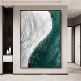 Minimalist Wall Art Texture Canvas Painting Abstract and Postmodern Room Decor