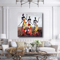 Modern Abstract Hand Painted Girl Oil Paintings On Canvas Wall Arts Bedroom