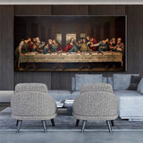 Hand Painted Oil Painting Classical Art Canvas Christian for Leonardo da Vinci Last Supper