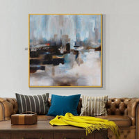 Artist Hand Painted High Quality Abstract on Canvas Beautiful Light Color Abstract