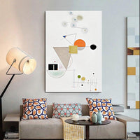 Modern Wassily Kandinsky Hand Painted Modern Simple Art Oil Paintingss