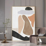 Wall Art Canvas Hand Painted Oil Painting Abstract Line Nude Woman Scandinavian Posters Decoration Mural