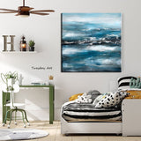 Hand Painted Oil Painting Abstract Wall Art Canvas Seascape Paintings Home Room Decoration