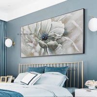 art Hand Painted Modern Flowers Canvas Fashion Art Bedroom decoration