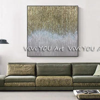 Hand Painted Abstract Style Gold on Canvas painting Scandinavia Arts