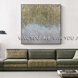 Hand Painted Abstract Style Gold on Canvas painting Scandinavia Arts