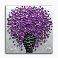 Hand Painted flower Wall Art Modern Red Flowers Tree Canvas pictureative