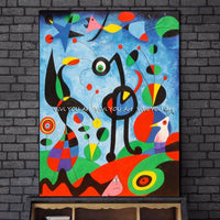 Hand Painted Canvas Paintings Of Joan Miro The Garden 1925 By Joan Miro Famous ArtWork Abstracts Wall Decoration