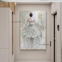 High Quality On Canvas Dancer Girl Oil Paintings Wall Art