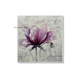 Home Decor Wall Art Purple Flower Wall Art Mural Office