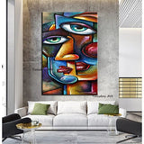 Oil Painting Hand Painted Cartoon Character Abstract Canvas Painting Modern Room Decor