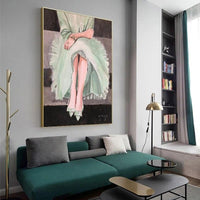 Sexy Lady Ballet Dancer Woman Portrait Oil Painting Hot Selling Wall Hangings Art On Canvas For Decoration