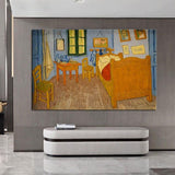 Hand Painted Van Gogh Famous Oil Painting Arles bedroom Canvas Wall Art Decoration