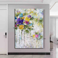 Hand Painted Oil Paintings Flower Landscape Abstract On Canvas Moderns