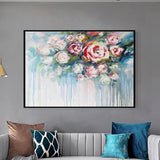 Thick Oil Painting On Canvas Hand Painted Modern Painting For Home Hand Painted Floral Artwork