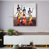 Modern Abstract Hand Painted Girl Oil Paintings On Canvas Wall Arts Bedroom