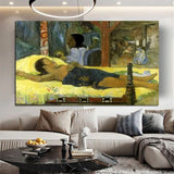 Hand Painted Oil Paintings Paul Gauguin Nativity: Son of God Figure Abstract Retro Wall Art