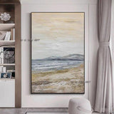 Hand Painted Abstract Wall Art Modern Seascape Modern On Canvas Decor Office