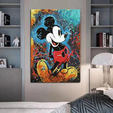 Hand Painted Oil Painting Modern Street Art Animal Abstract Canvas Painting Decoratives