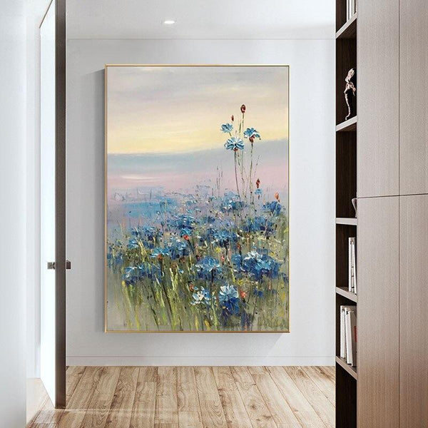 Hand Painted Landscape Painting Abstract Flowers Oil Painting Hand Painted Abstract Art Modern