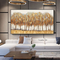 Hand Painted Oil Painting Abstract Landscape Hand Painted Canvas Life Tree for Livingroom Wall