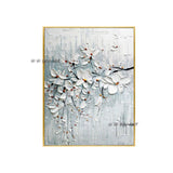 Hand Painted Beautiful Flowers Minimalist Abstract Modern On Canvas Decorative