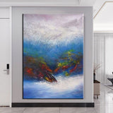 Hand Painted Oil Painting Modern Impression Landscape Abstract Canvas Hotel Acrylic Arts