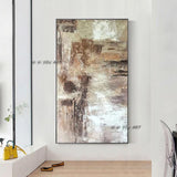 Hand Painted by Artist Canvas Wall Art Modern Abstract Minimalist for Livingroom.