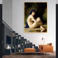 William Adolphe Bouguereau Hand Painted nude Abstract Canvas Oil Paintings Background Decor