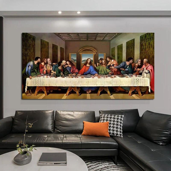 Hand Painted Art Oil Painting Leonardo da Vinci Classical Art Last Supper Canvas Christian for