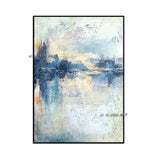 Modern Painting Hand Painted Abstract Landscape On Canvas Decor