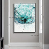 Hand Painted Abstract Wall Many Kinds Flowers Minimalist Modern On Canvas Decorative