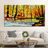 Hand Painted Oil Painting Knife Landscape Tree Abstract Canvas Home Room Decorations