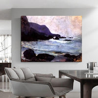 Paul Gauguin Hand Painted Oil Painting Bellonna Beach Abstract Landscape Classic Retro Wall Art Decor