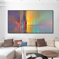 Abstract City Landscape Canvas Wall Art Oil Paintings Canvas Abstract Arts