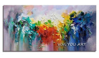 art Hand Painted modern landscape Oil Paintings on Canvas wall Bedroom Wall Art picture