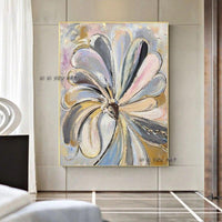 Product Snow Mountain Flower Color Canvas Hand Painted Home Wall Decoration Canvas Art Painting