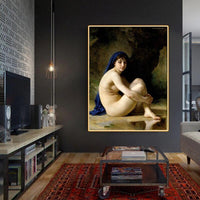 William Adolphe Bouguereau Hand Painted nude Abstract Canvas Oil Paintings Background Decor