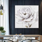 Modern White Color Modern Abstract Blue Canvas Art Fashion Oil Painting On Canvas Unframed