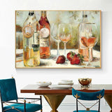 Artist Hand Painted canvas Modern Wine Glass picture oil painting still life oil painting