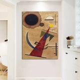 Hand Painted Oil Painting Vassily Kandinsky Rot in Spitzform Famous Painting Decor