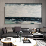 Hand Painted Oil Painting Impression Seascape Abstract Canvass Artwork Entrance