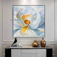 Beautiful Flower For Home Wall Decoration Hand Painted On Canvas Sofa Bedroom