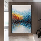 Abstrakte Landschaft handgemalte Leinwand Wandkunst Home Living Wandbild Dekoration