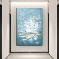 Abstract Oil Painting Hand Painted Canvas Simple Abstract Artwork Carving Art For Hotel