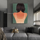 Hand Painted People Oil Painting Woman Sexy Back Abstract Contemporary Art Artworks